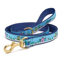 Up Country Blue City Christmas Nylon Dog Leash