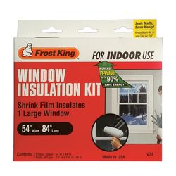 Frost King Indoor Window Film Insulator Kit 84 in. L X 54 in. W 1 pk