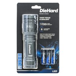 Dorcy DieHard 2000 lm Gray LED Flashlight AA Battery