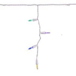 Celebrations LED T5 Multicolored 100 ct Icicle Christmas Lights 4 ft.