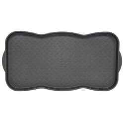 Southern Oaks 15 in. W X 30 in. L Black Plastic Boot Tray
