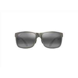 Maui Jim Red Sands Sunglasses Unisex Matte Grayish-Green Frame Neutral Gray Lens Polarized