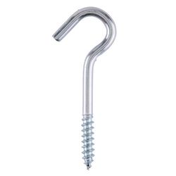 Ace Medium Zinc-Plated Silver Steel 2-1/8 in. L Ceiling Hook 40 lb 6 pk