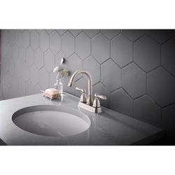 Oakbrook Collection Jennifer Brushed Nickel Traditional Centerset Bathroom Sink Faucet 4 in.