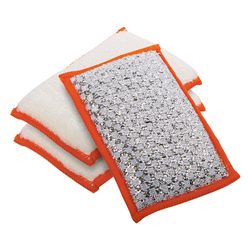 OGGI Non-Scratch Antibacterial Scrubber Sponge For Kitchen and Bath 5.25 in. L 3 pk