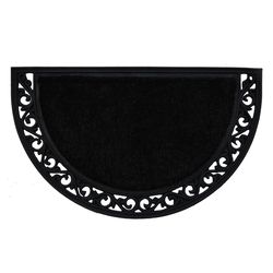 Calloway Mills 2 W X 3 L Black Semi Circle Coir Door Mat