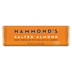 Hammond's Candies Salted Almond Dark Chocolate Candy Bar 2.25 oz