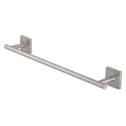 OakBrook Collection Brushed Nickel Towel Bar 18 in. L Die Cast Zinc