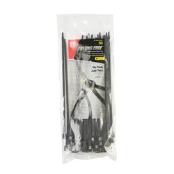Gardner Bender 8 in. L Black Self-Cutting Cable Tie 50 pk