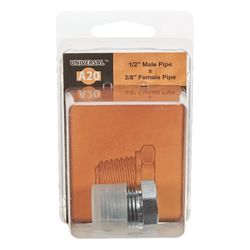 Apache Steel 1/2 in. D X 3/8 in. D Hydraulic Adapter 1 pk