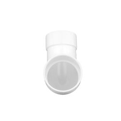 Charlotte Pipe Schedule 40 6 in. Hub X 6 in. D Hub PVC Long Sweep Elbow 1 pk