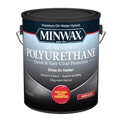 Minwax Water Based Oil-Modified Polyurethane Gloss Clear Polyurethane 1 qt