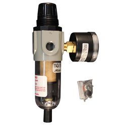 Milton Polycarbonate Filter and Regulator with Gauge 1/4 in. NPT 150 psi 1 pc