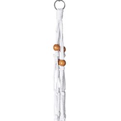 Primitive Planters White Cotton 30 in. H Plant Hanger 1 pk