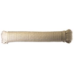 Ace 7/32 in. D X 100 ft. L White Solid Braided Cotton Cord