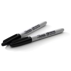Sharpie Extreme Black Fine Tip Permanent Marker 2 pk