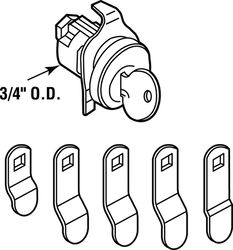 Prime-Line Nickel Steel Counter Clockwise Mailbox Lock For Cutler Federal 2