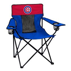 Logo Brands Elite Blue Chicago Cubs Director's Folding Quad Chair