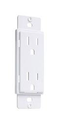 TayMac Masque 5000 Series White 1 gang Plastic Duplex Adapter Plate 1 pk