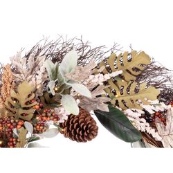 Celebrations Warm White 35 ct 24 in. LED Prelit Neutral B/O Wreath