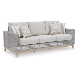 Signature Design by Ashley Seton Creek Gray Aluminum Frame Contemporary Sofa