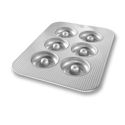 USA Pan 11 in. W X 15-3/4 in. L Donut Pan Silver