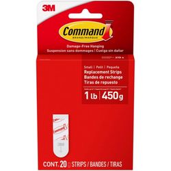 3M Small Foam Picture Hanging Strips 20 pk