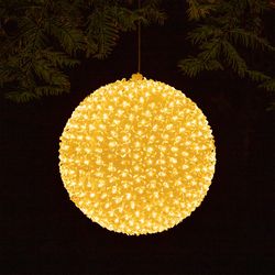 Alpine Hanging Sphere 13 in. Porch Decor