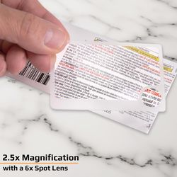 Carson Rectangle 2.5 Times Wallet Magnifier