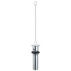 PlumbCraft 1-1/4 in. D Chrome Brass Strainer and Stopper Topper Silver