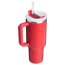 Stanley The Quencher H2.0 FlowState 40 oz Chili Red BPA Free Double-wall Vacuum Insulated Tumbler