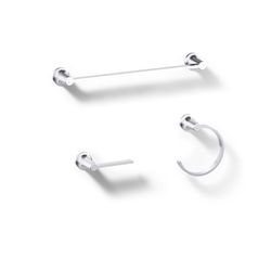 Kohler Sivaro Polished Chrome Silver Accessory Kit 18 in. L Metal