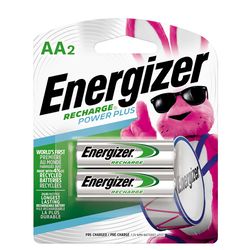Energizer Recharge NiMH AA 1.2 V 2300 mAh Rechargeable Battery NH15BP-2 2 pk