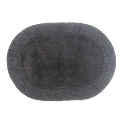 Grund America Puro 34 in. L X 21 in. W Graphite Cotton Bath Rug Latex Free
