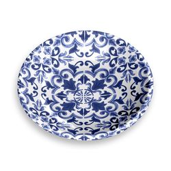 TarHong Indigo Canyon Clay Melamine Pet Saucer