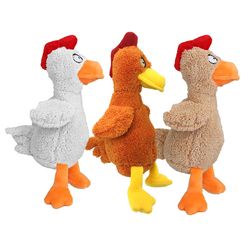 Petsport For Dog Assorted Plush Rodney Rooster Dog Toy Medium/Large 1 pk