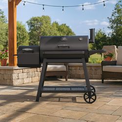 Oklahoma Joe's 24 in. Charcoal Grill and Smoker Black