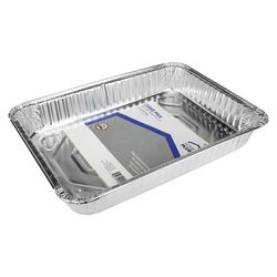 Home Plus Durable Foil 9 in. W X 13 in. L Cake Pan Silver 1 pk