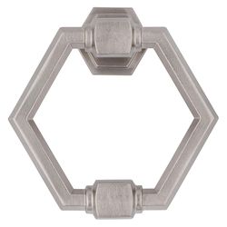 National Hardware Powell 4 in. L Satin Nickel Brass Door Knocker