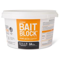 JT Eaton Toxic Peanut Butter-Flavored Rodenticide Bait Blocks For Mice and Rats 4 lb 64 pk