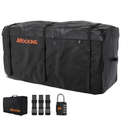 Mockins 25 CuFt Black Weatherproof Cargo Bag (60x24x31) Carrier Bag Cars/SUVs 1 pk