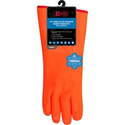 Kinco Men's Indoor/Outdoor Safety Safety Gloves Orange L 1 pair