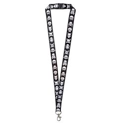 Lucky Line Nylon Black/White Lanyard