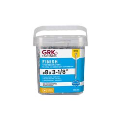GRK Fasteners No. 8 X 3-1/8 in. L Star Climatek Coarse Trim Screws 385 pk