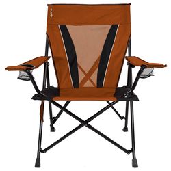 Kijaro Dual Lock 1-Position Orange Camping Folding Chair