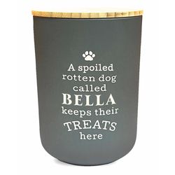Dog Accessories Black Bella Melamine Treat Canister For Dogs