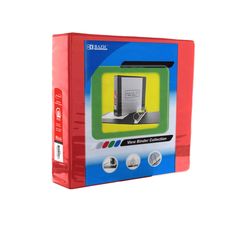 Bazic Products 2 in. W X 10.83 in. L Slant D-Ring Red View Binder Collection