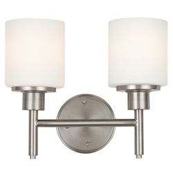 Design House Aubrey 10.8 in. H X 13.3 in. W Satin Nickel Light Fixture