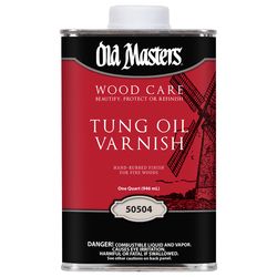 Old Masters Wood Care Clear Tung Oil Varnish 1 qt
