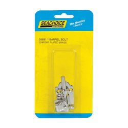 Seachoice Chrome-Plated Brass 2-7/8 in. L X 1-3/8 in. W Barrel Bolt 1 pk